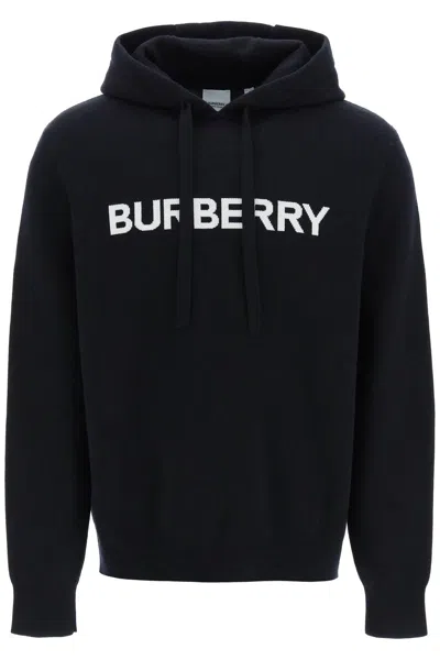 Burberry Midnight Blue Cotton Blend Sweatshirt