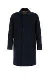 Burberry Midnight Blue Gabardine Heritage Camden Overcoat