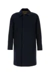 Burberry Camden Heritage Organic Cotton Coat In Dark Blue