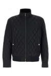 Burberry Midnight Blue Nylon Jacket In Blue