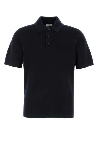 Burberry Midnight Blue Wool Polo Shirt
