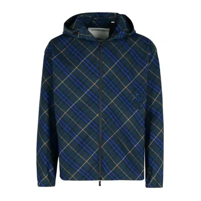 Burberry Midnight Checker Mini Footwear In Blue