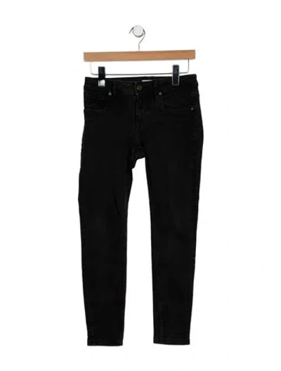 Pre-owned Burberry Mid-rise Skinny Leg Jeans In Black