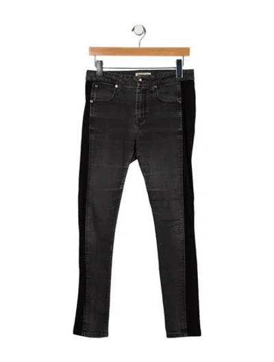Pre-owned Burberry Mid-rise Skinny Leg Jeans In Black