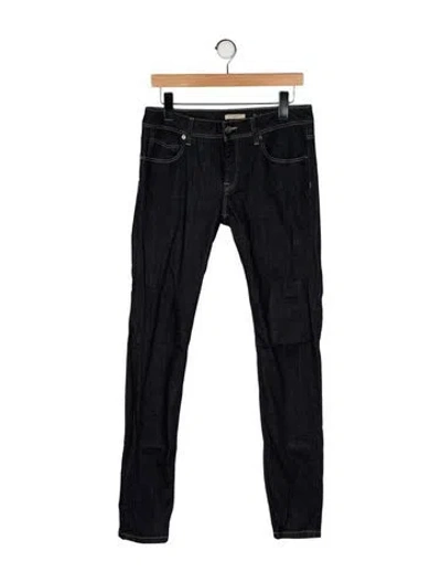 Pre-owned Burberry Mid-rise Skinny Leg Jeans In Black