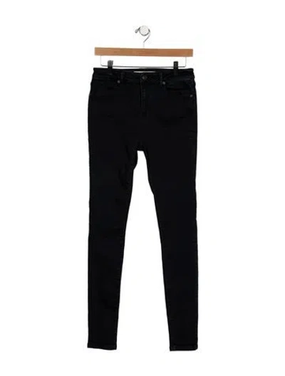 Pre-owned Burberry Mid-rise Skinny Leg Jeans In Blue