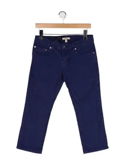 Pre-owned Burberry Mid-rise Skinny Leg Jeans In Blue