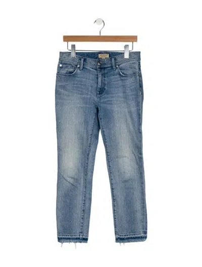 Pre-owned Burberry Mid-rise Skinny Leg Jeans In Blue
