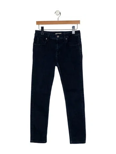 Pre-owned Burberry Mid-rise Skinny Leg Jeans In Blue