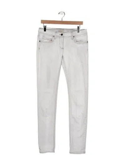 Pre-owned Burberry Mid-rise Skinny Leg Jeans In Blue