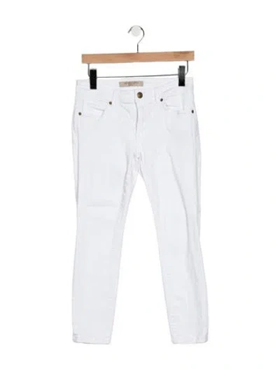 Pre-owned Burberry Mid-rise Skinny Leg Jeans In Blue