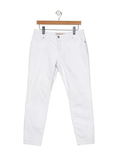Pre-owned Burberry Mid-rise Skinny Leg Jeans In Multi