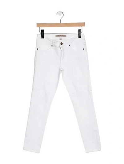 Pre-owned Burberry Mid-rise Skinny Leg Jeans In Multi