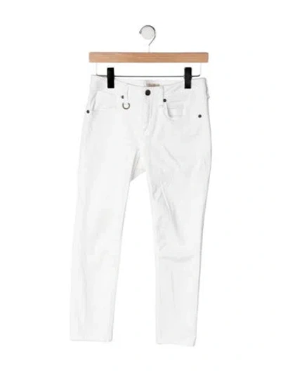 Pre-owned Burberry Mid-rise Skinny Leg Jeans In Neutrals