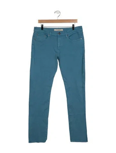 Pre-owned Burberry Mid-rise Skinny Leg Jeans W/ Tags In Blue