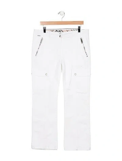 Pre-owned Burberry Mid-rise Straight Leg Jeans In Blue