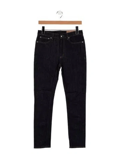 Pre-owned Burberry Mid-rise Straight Leg Jeans W/ Tags In Blue