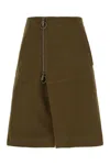 Burberry A-line Silhouette Cotton Skirt In Bramble