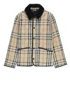 Burberry Milo Check Quilted Jacket In Neutral
