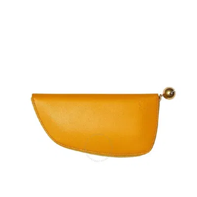 Burberry Mimosa Orange Leather Large Shield Wallet