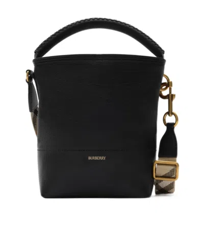 Burberry Mini  Bucket Bag In Black