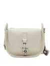 Burberry Mini B Clip Checked-strap Cross Body Bag In Neutral
