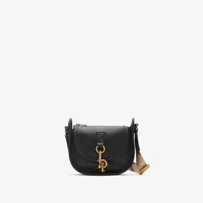 Burberry Mini B Clip Messenger Bag In Black