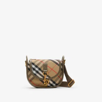 Burberry Mini B Clip Messenger Bag In Brown