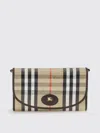 Burberry Canvas Shoulder Bag In Multi