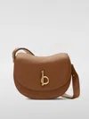 Burberry Rocking Horse Small Leather Saddle Crossbody Bag In Nude