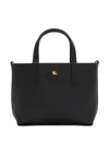 Burberry Mini Bloomsbury Reversible Check Tote Bag In Black