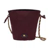 Burberry Mini Chain Crossbody In Burgundy