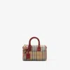 Burberry Mini Check Bowling Bag In Multi