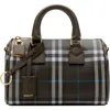 Burberry Mini Bowling Check Printed Bag In Snug