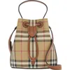 Burberry Mini Check Bucket Bag
