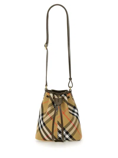 Burberry Mini Check Bucket Bag