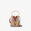 Burberry Mini Check Bucket Bag