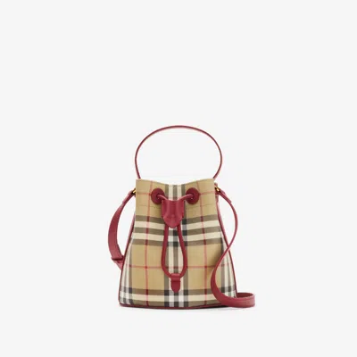 Burberry Mini Check Bucket Bag