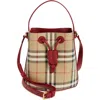 Burberry Mini Check Bucket Bag In Multi