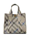 Burberry Mini Checked Knitted Top Handle Bag