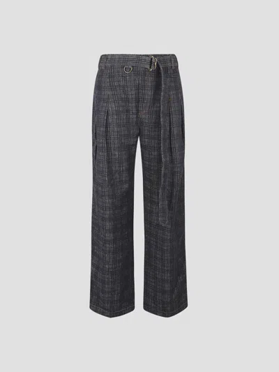 Burberry Mini Check Print Tote Bag For Fall/winter 2025 In Purple