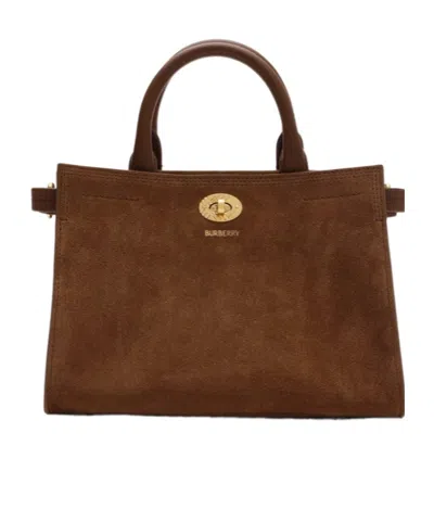 Burberry Mini Cotswolds Tote Bag In Brown