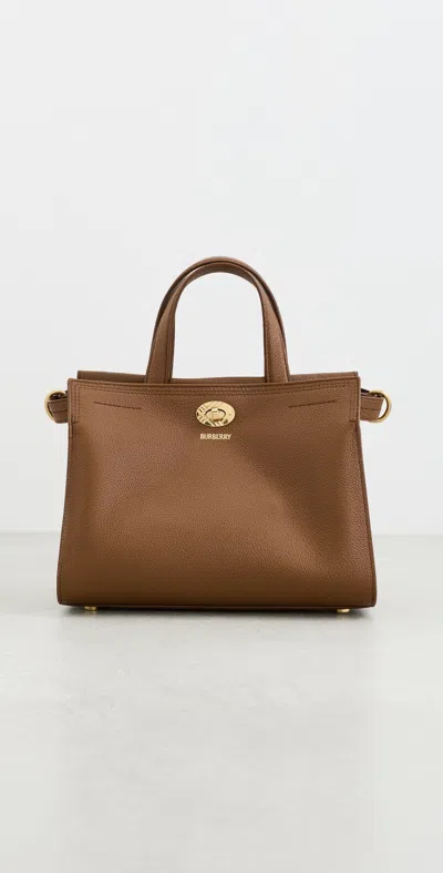Burberry Mini Cotswolds Check Satchel Hazel