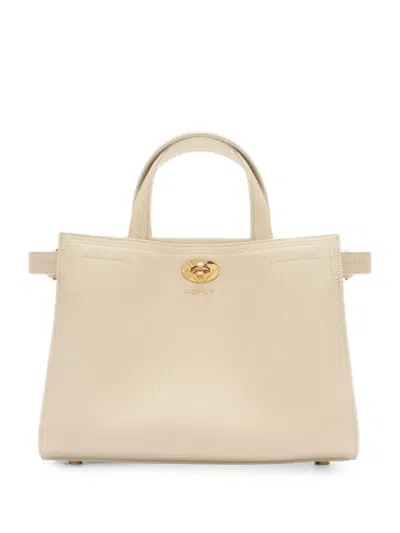 Burberry Mini Cotswolds Check Tote In Neutral