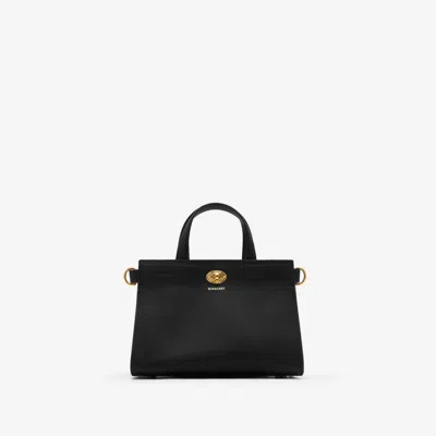 Burberry Mini Cotswolds Tote In Black