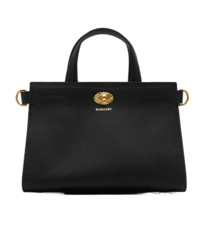 Burberry Mini Cotswolds Tote In Black
