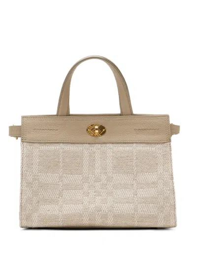 Burberry Mini Cotswolds Tote In Neutral