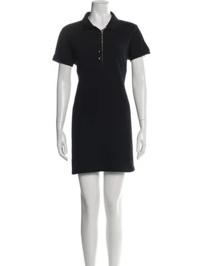 Pre-owned Burberry Mini Dress In Blue