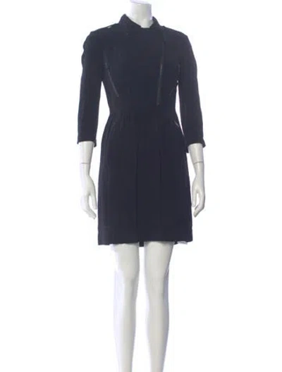 Pre-owned Burberry Mini Dress In Blue