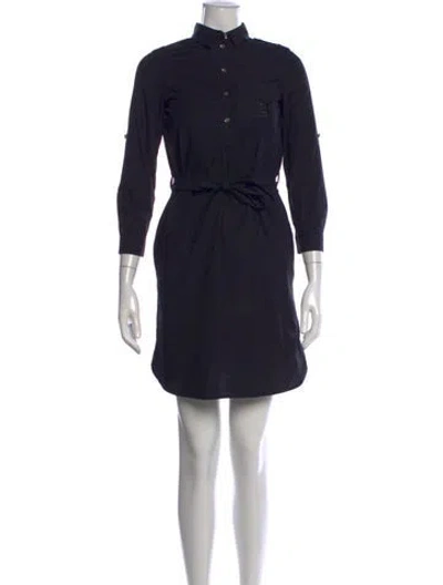 Pre-owned Burberry Mini Dress In Blue